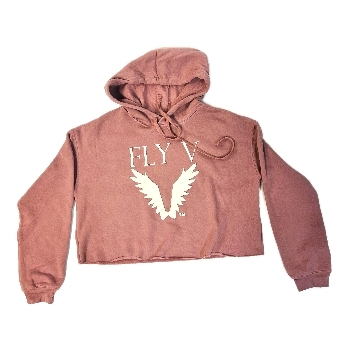 FLY V Times Crop Hoodie