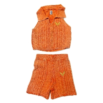 Collard Sweater Shortset